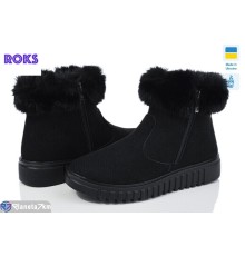Черевики жіночі на зиму (6 пар р.38-42) чорний  "Roks"