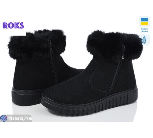 Черевики жіночі на зиму (6 пар р.38-42) чорний  "Roks"