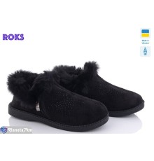 Тапки жіночі на зиму (6 пар р.37-41) чорний  "Roks"