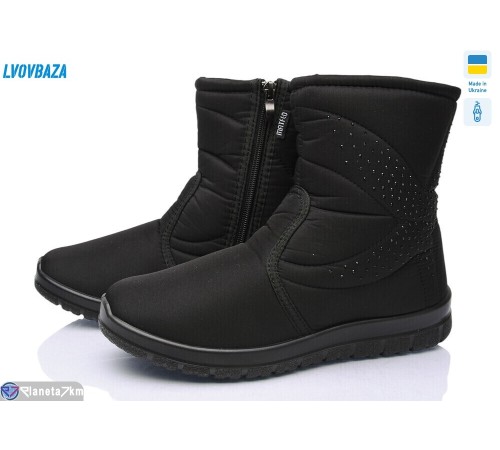 Дутики жіночі на зиму (6 пар р.37-42) чорний  "LEOBAZA"