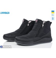 Черевики жіночі на зиму (8 пар р.37-42) чорний  "LEOBAZA"