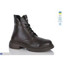 Черевики жіночі на зиму (6 пар р.37-41) коричневий  "LIKA"