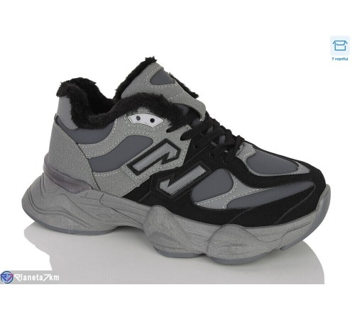 Кросівки жіночі на зиму (8 пар р.36-41) сірий  "Normashoes"