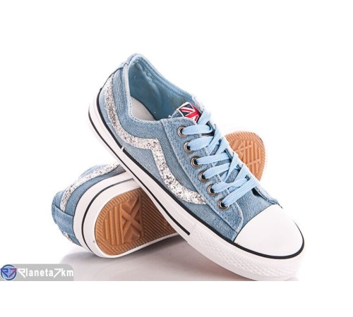 Кеди жіночі на весну/осінь (6 пар р.35-40) блакитний "Bella Shoes" Кеди жіночі на весну/осінь (6 пар р.35-40) блакитний "Bella Shoes"