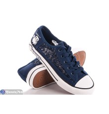 Кеди жіночі на весну/осінь (8 пар р.35-40) синій  "Bella Shoes"