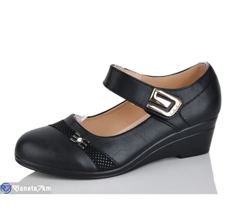 Туфлі жіночі на весну/осінь (8 пар р.36-41) чорний  "Terona"