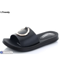 Шлепки жіночі на літо (8 пар р.36-41) чорний  "Trendy"