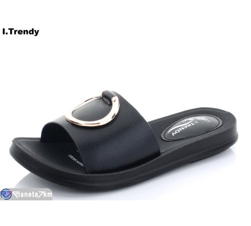 Шлепки жіночі на літо (8 пар р.36-41) чорний  "Trendy"