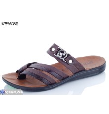 Шлепки чоловічі на літо (6 пар р.41-45) коричневий  "Spencer"