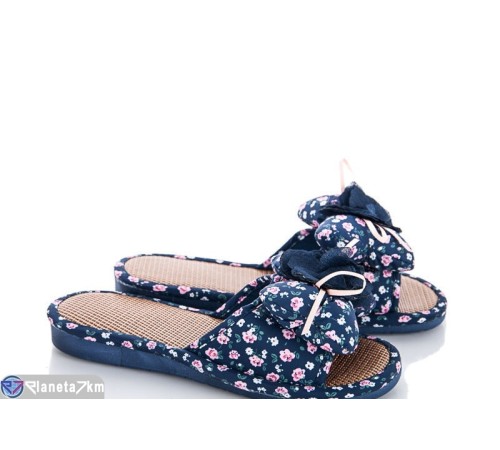 Тапки жіночі на літо (6 пар р.36-40) синій "Bella Shoes" Тапки жіночі на літо (6 пар р.36-40) синій "Bella Shoes"