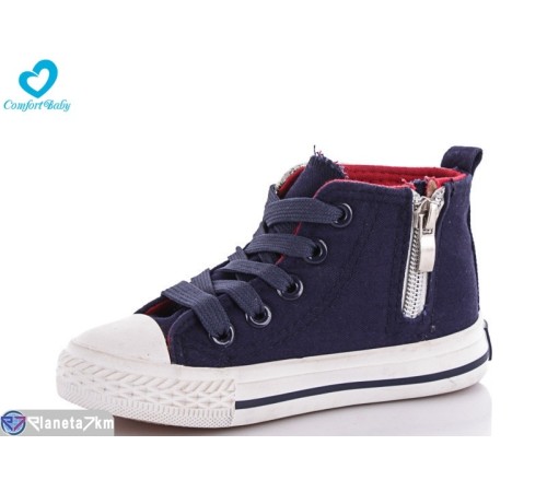 Дитячі кеди на весну/осінь (7 пар р.25-30) синій "Comfort-baby" Дитячі кеди на весну/осінь (7 пар р.25-30) синій "Comfort-baby"