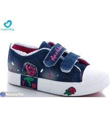 Дитячі кеди на весну/осінь (6 пар р.25-30) синій  "Comfort-baby"