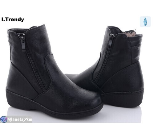 Черевики жіночі на зиму (6 пар р.37-42) чорний  "Trendy"