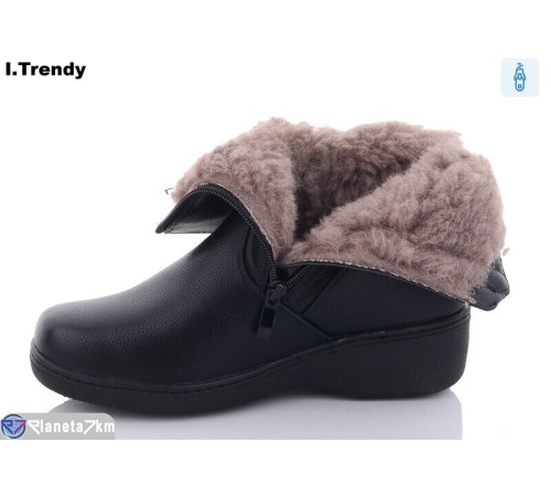 Черевики жіночі на зиму (6 пар р.37-42) чорний  "Trendy"