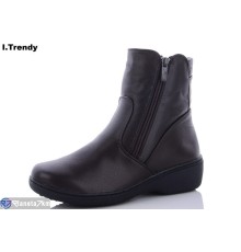 Черевики жіночі на зиму (6 пар р.37-42) коричневий  "Trendy"