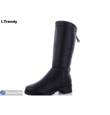 Чоботи жіночі на зиму (6 пар р.36-41) чорний  "Trendy"