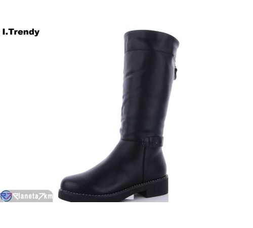 Чоботи жіночі на зиму (6 пар р.37-42) чорний  "Trendy"