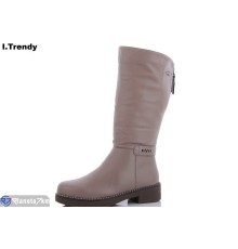 Чоботи жіночі на зиму (6 пар р.37-42) бежевий  "Trendy"