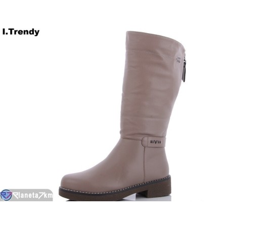 Чоботи жіночі на зиму (6 пар р.37-42) бежевий  "Trendy"