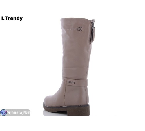 Чоботи жіночі на зиму (6 пар р.37-42) бежевий  "Trendy"