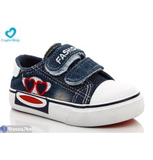 Дитячі кеди на весну/осінь (8 пар р.20-25) синій  "Comfort-baby"