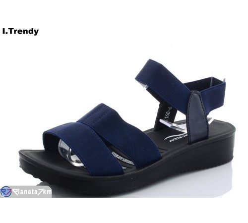 Босоніжки жіночі на літо (8 пар р.36-41) синій  "Trendy"