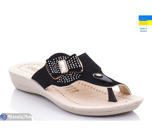 Шлепки жіночі на літо (6 пар р.36-40) чорний "Gelena" Шлепки жіночі на літо (6 пар р.36-40) чорний "Gelena"