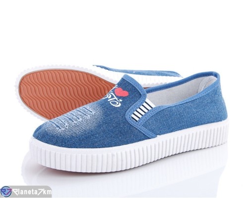 Сліпони жіночі на весну/осінь (6 пар р.36-40) блакитний "Bella Shoes" Сліпони жіночі на весну/осінь (6 пар р.36-40) блакитний "Bella Shoes"