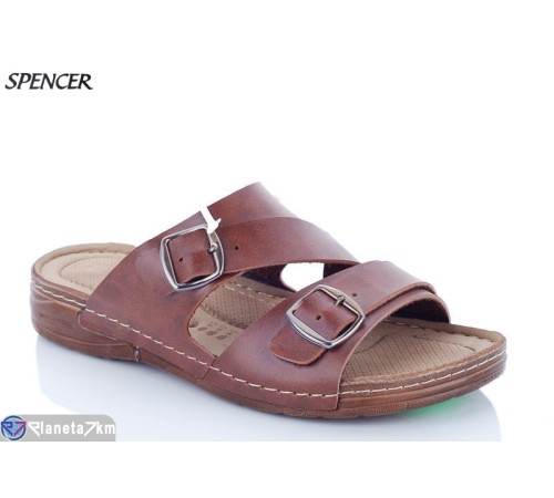 Шлепки чоловічі на літо (6 пар р.40-44) коричневий "Spencer" Шлепки чоловічі на літо (6 пар р.40-44) коричневий "Spencer"