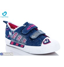 Дитячі кеди на весну/осінь (7 пар р.25-30) синій  "Comfort-baby"