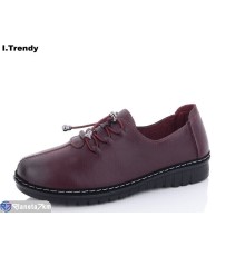 Туфлі жіночі на весну/осінь (8 пар р.36-41) бордовий  "Trendy"