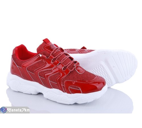 Кросівки жіночі (6 пар р.36-40) червоний  "Bella Shoes"