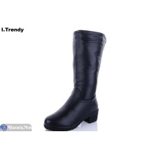 Чоботи жіночі на зиму (6 пар р.36-41) чорний  "Trendy"