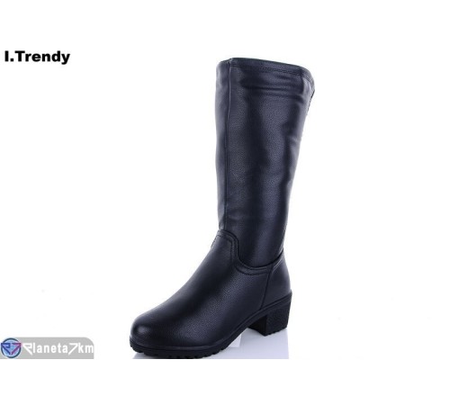 Чоботи жіночі на зиму (6 пар р.36-41) чорний  "Trendy"