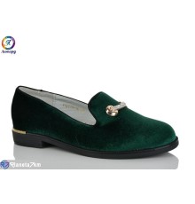 Дитячі туфлі на весну/осінь (8 пар р.32-37) зелений  "Леопард"