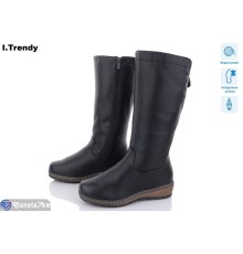 Чоботи жіночі на зиму (6 пар р.37-42) чорний  "Trendy"