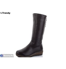 Чоботи жіночі на зиму (6 пар р.36-41) коричневий  "Trendy"