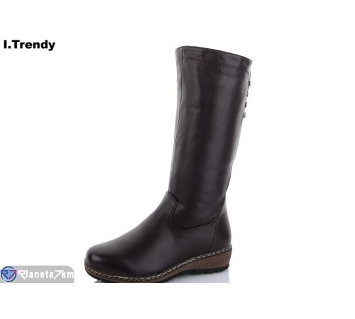 Чоботи жіночі на зиму (6 пар р.36-41) коричневий  "Trendy"