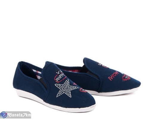 Еспадрильї дитячі (8 пар р.30-35) синій  "Gelena"