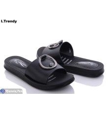Шлепки жіночі на літо (8 пар р.36-41) чорний  "Trendy"