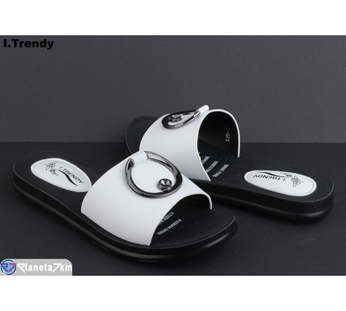 Шлепки жіночі на літо (8 пар р.36-41) білий  "Trendy"