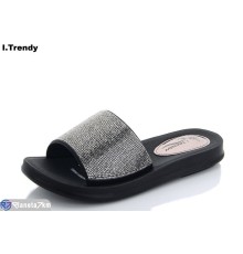 Шлепки жіночі на літо (8 пар р.36-41) срібний  "Trendy"