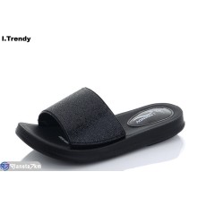 Шлепки жіночі на літо (8 пар р.36-41) чорний  "Trendy"