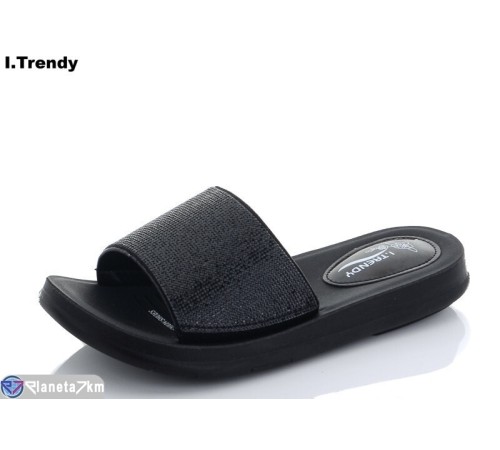Шлепки жіночі на літо (8 пар р.36-41) чорний  "Trendy"