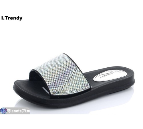 Шлепки жіночі на літо (8 пар р.36-41) срібний  "Trendy"