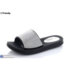 Шлепки жіночі на літо (8 пар р.36-41) срібний  "Trendy"