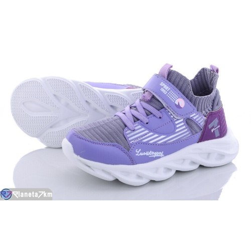 Дитячі кросівки на весну/осінь (8 пар р.31-36) фіолетовий  "AllKids"