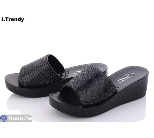 Шлепки жіночі на літо (8 пар р.36-41) чорний  "Trendy"