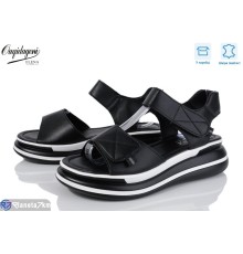 Босоніжки жіночі на літо (8 пар р.36-41) чорний  "Dageni"