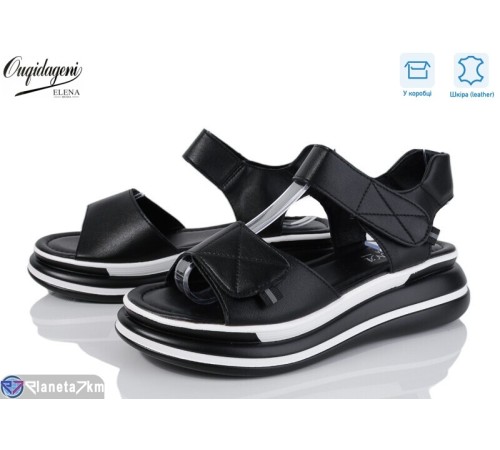 Босоніжки жіночі на літо (8 пар р.36-41) чорний  "Dageni"